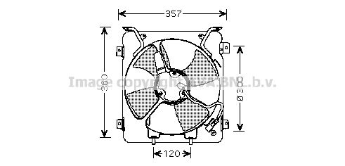 AVA QUALITY COOLING ventiliatorius, radiatoriaus HD7523